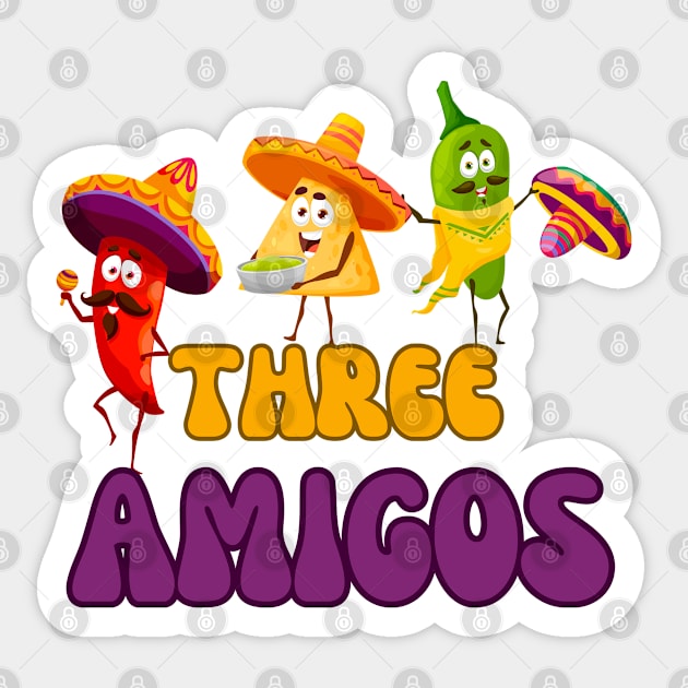 Three amigos Sticker by smkworld